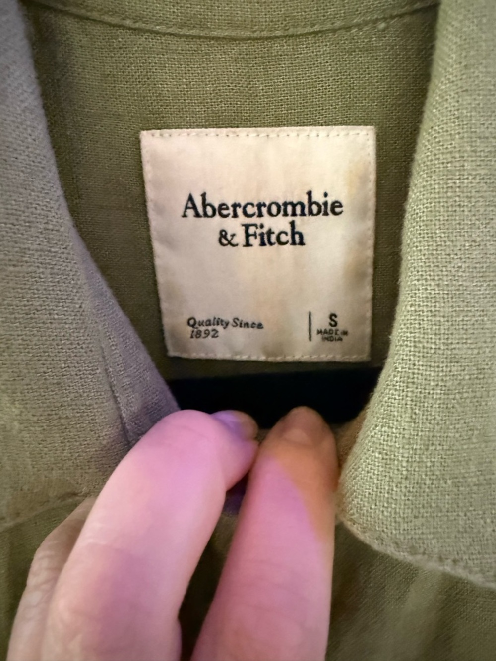 Abercrombie & Fitch Utility Romper linen Short Sleeve Romper - Picture 3 of 4
